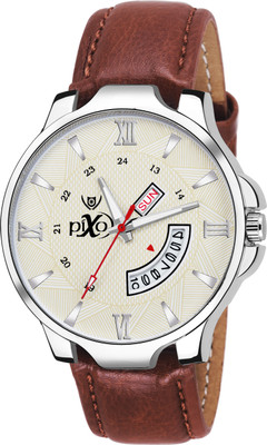 

Pixo Fashion PX ANA 2048-WH-BR Day&Date Hybrid Watch - For Men