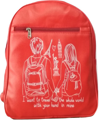 Swag red boy girl backpack Backpack(Red, 5 L)