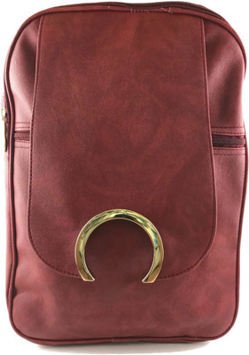 

Ferishta Cutwork Metals Backpack(Maroon, 4 L)