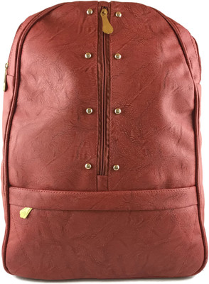 

Ferishta Zip and studs bp Backpack(Red, 4 L)