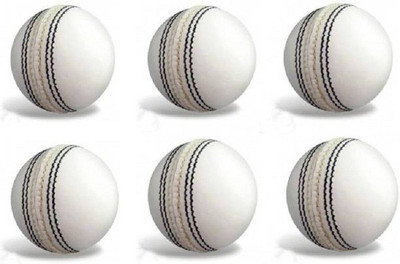 

RSSSTORE WHITE LEATHER BALL PACK OF 6 Cricket Leather Ball(Pack of 6, White)