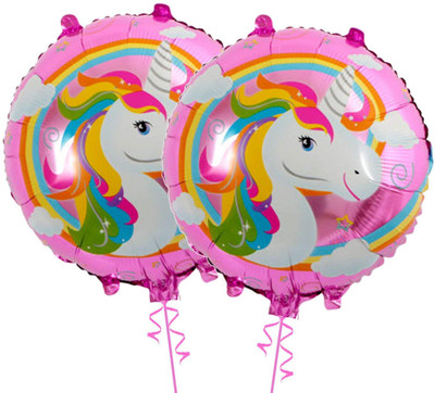 

PARTY PROPZ Printed Unicorn Foil Balloon (Set of 2) Balloon(Multicolor, Pack of 2)