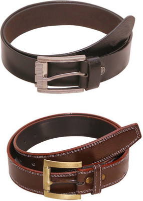 

Lee Topper Men Casual, Evening, Formal, Party Black, Brown Artificial Leather Belt