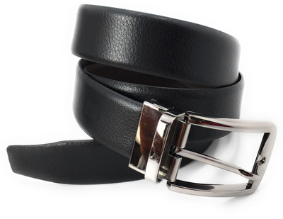 

FICUSTER Men Casual Black Genuine Leather Reversible Belt