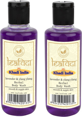 

Leafveda Khadi Lavender & Ylang Ylang Body Wash pack of 2(420 ml, Pack of 2)