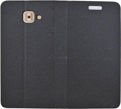 COVERNEW Flip Cover for Samsung Galaxy On Max(Black)