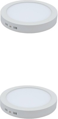 GALAXY 18 watt surface mount cool white light pack of 2 Recessed Ceiling Lamp(White)