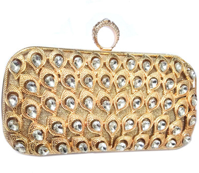 

OBEROI Party Gold Clutch