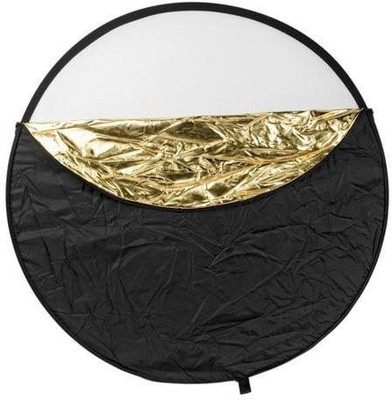 

Kamron 32 inch 80cm 5 in 1 Reflector Silver Gold White and Black Collapsible Reflector for Studio or Any Photography Situation 80 cm Collapsible Reflector(Pack of 5)