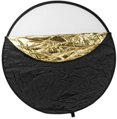

Kamron 42 inch 5 in 1 Reflector Silver Gold White and Black Collapsible Reflector for Studio or Any Photography Situation 110 cm Collapsible Reflector(Pack of 5)
