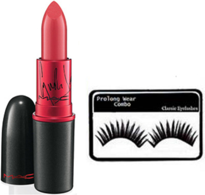 

Pro longwear combo Eyelashes, Labial Lady Gaga - Edicion Lipstick Rose(Set of 2)