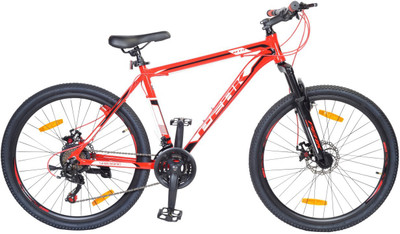 

Atlas Hammer Front Suspension Dual Disc Brake Bike For Adults Red & Black 26 T Mountain Cycle(21 Gear, Multicolor)