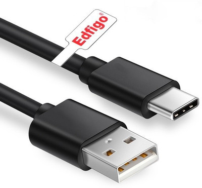 Edfigo 2A High-Speed USB C Type Data Sync & Charge Cable(Black) Flipkart