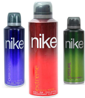 

Nike extreme casual original Deodorant Spray - For Men(600 ml, Pack of 3)