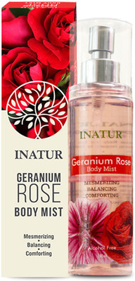

Inatur Geranium Rose Body Mist - For Men & Women(100 ml)