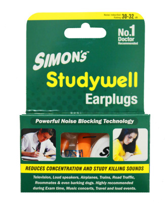 Simon's Simon's Studywell Earplug Combo Pack - 3 Pairs Foam + 1 Pair Silicon earplug Ear Plug(Yellow)