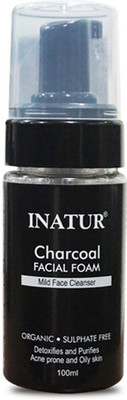 

Inatur Charcoal Facial Foam 100ml Face Wash(100 ml)