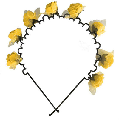 

Creative India Exports Zig Zag Hair Clips Floral Hair Bands For Kids Head Band(Yellow)