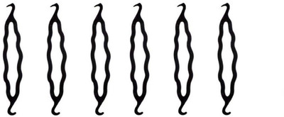 JAMPAK Hair Styling Clip Bun Juda Bun Maker Hair Accessories, Hair Style Accessories For Women, Black, 6 Pcs Bun Stick(Black)