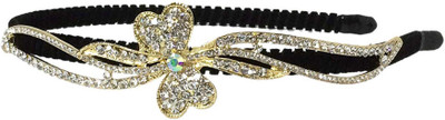 

New Arihant Traders New Arihant Traders- Princes Crown/Head band with stone for Women/Girls/Kids Head Band, Hair Band, Hair Accessory Set(Silver, Gold)