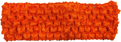 

AkinosKIDS Orange Crochet Knitted soft Elastic NewBorn BabyGirl Orange Headband Head Band(Orange)