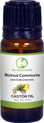 

Ks Essentials 100% Pure Castor Carrier Oil Natural & undiluted ( 10ml ) Hair Oil(10 ml)