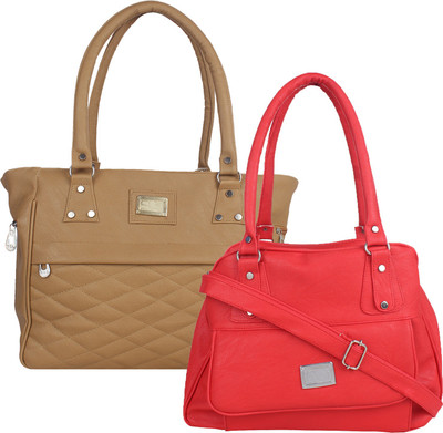 

Fillincart Hand-held Bag(Brown, Red)