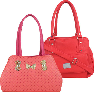 

Fillincart Hand-held Bag(Pink, Red)