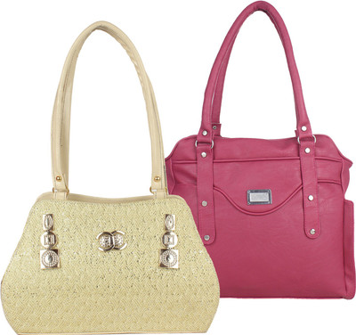 

Fillincart Hand-held Bag(Gold, Pink)