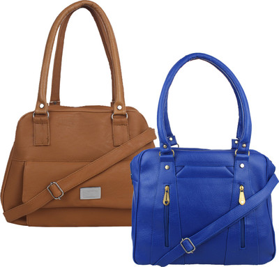 

Fillincart Hand-held Bag(Blue, Brown)
