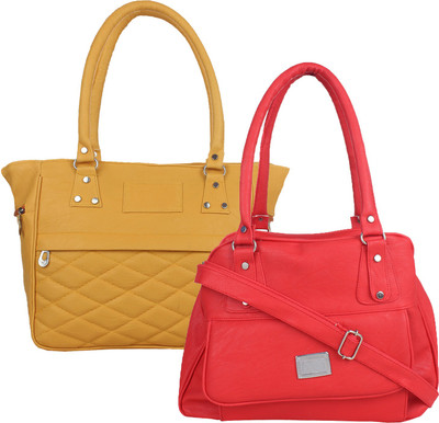 

Fillincart Hand-held Bag(Beige, Red)