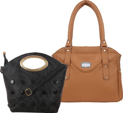 

Fillincart Hand-held Bag(Black, Brown)