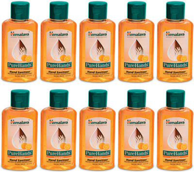 

Himalaya PURE HANDS ORANGE SANITIZER, 100 ML PACK, SET OF 10 PACKS, TOTAL 1000 ML(1000 ml, Bottle, Pack of 10)