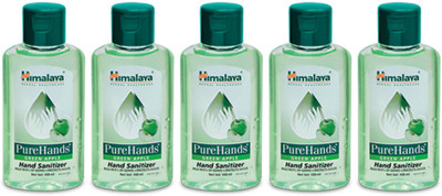 

Himalaya PURE HANDS GREEN APPLE SANITIZER, 100 ML PACK, SET OF 5 PACKS, TOTAL 500 ML(500 ml, Bottle, Pack of 5)