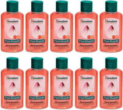 

Himalaya PURE HANDS STRAWBERRY SANITIZER, 100 ML PACK, SET OF 10 PACKS, TOTAL 1000 ML(1000 ml, Bottle, Pack of 10)