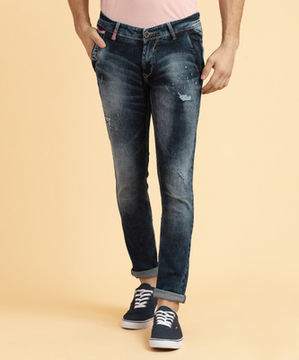 spykar skinny men's blue jeans