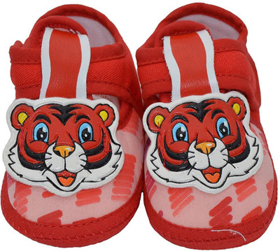 

Baby Bucket Boys & Girls Velcro Flats(Red