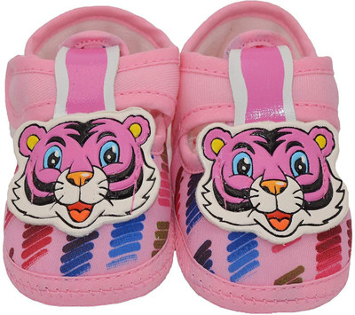 

Baby Bucket Girls Velcro Flats(Pink