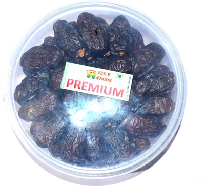 

Veg E Wagon Premium Imported Black Dates Dates(500 g, Plastic Bottle)