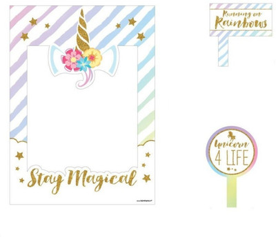 

Theme My Party Photo frame & Photo Props For Birthday/Party Photo Booth Board(Party)
