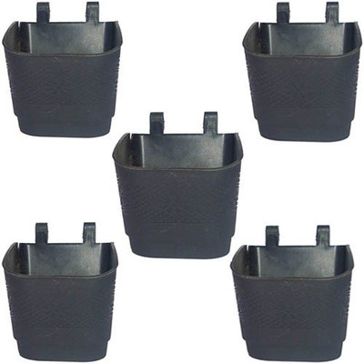 

Airex Vertical Wall Garden Planter for Indoor/outdoor Easy to Hang & Fill. The Best Urban Garden for Your Plants to Grow (Pack Of 5, Flower Pots) Plant Container Set(Pack of 5, Plastic)