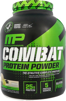 

MusclePharm Combat Protein Powder (Vanilla) Whey Protein(1814 g, Vanilla)