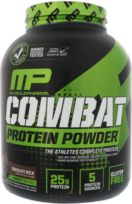 

MusclePharm Combat Protein Powder (Chocolate Mix) Whey Protein(1814 g, Chocolate Mix)