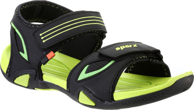 

Sparx Men BlackFlourscentGreen Sports Sandals