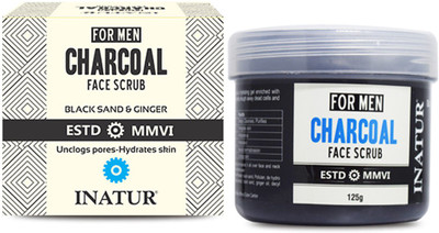 

Inatur Men Charcoal Face Scrub(125 g)