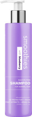 

Smoothies Real Blueberry & Argan Oil Shampoo - Advanced Anti Frizz Formula for Normal to Dry Hair - Sulfate Free for Colored Treated Hair(200 ml)