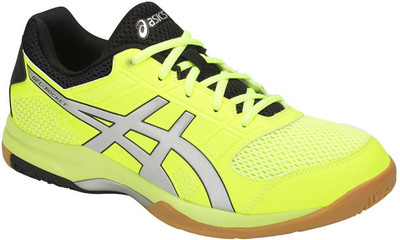 

Asics Badminton Shoes For Men(Green, Black, Flash yellow/silver
