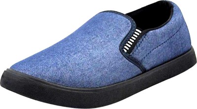 

FITBLOOM Perfect Blue Jeans By Elihox Slip On Sneakers For Men(Blue