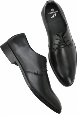 

lufunder Formals Plain Derby Lace Up For Men(Black