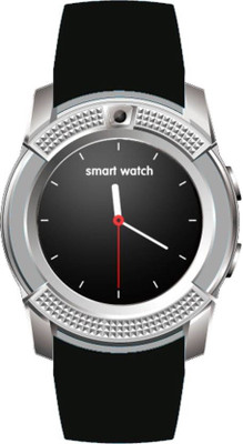 

HBNS Original SmartWatch Sim Card And TF Card With Round Metal Dial Smartwatch(Black Strap Free Size)